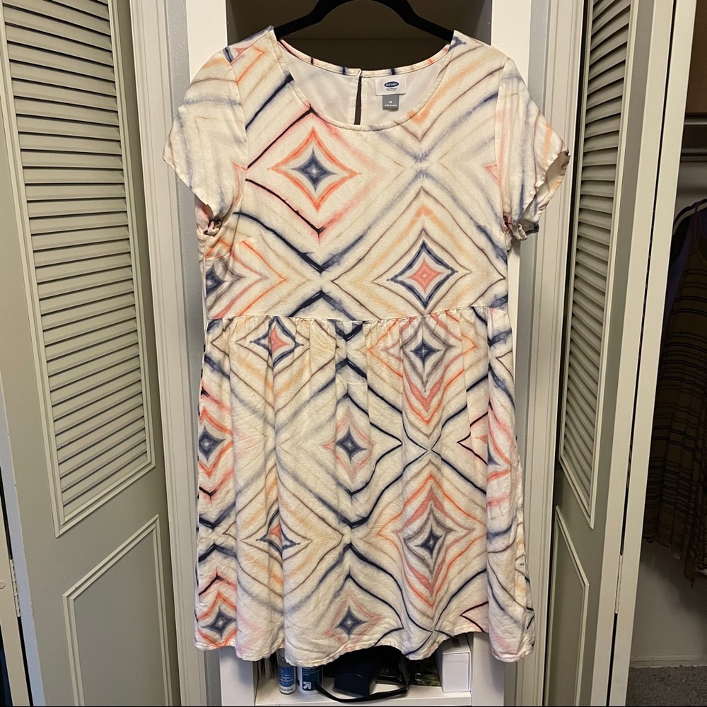 Tie dye baby doll dress